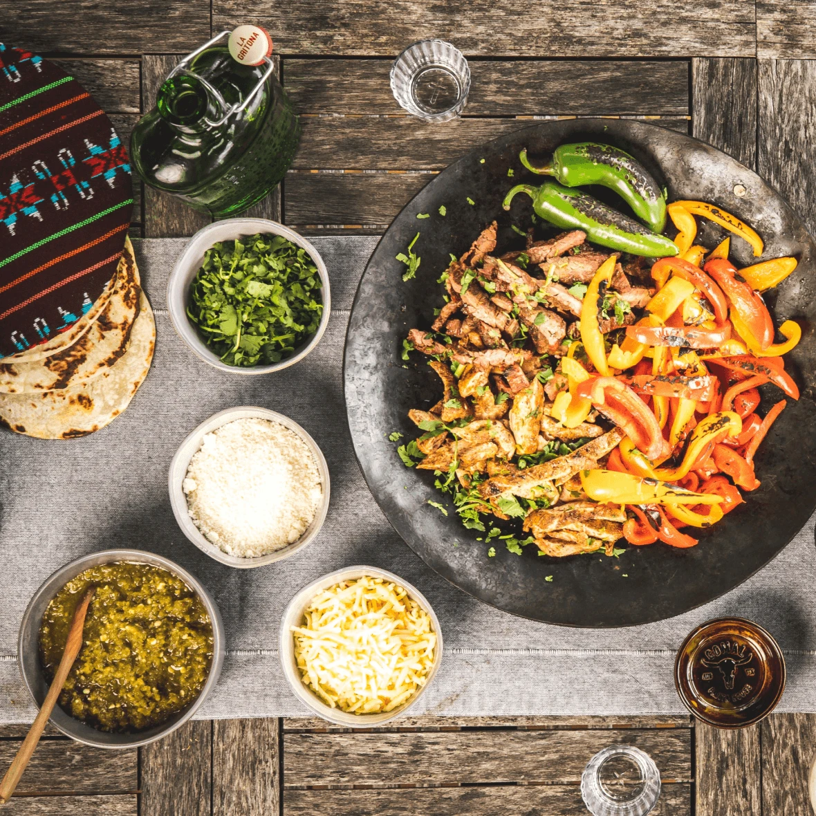 Party Starter Kit —  Plenty of Fajita Meat + Fixin’s